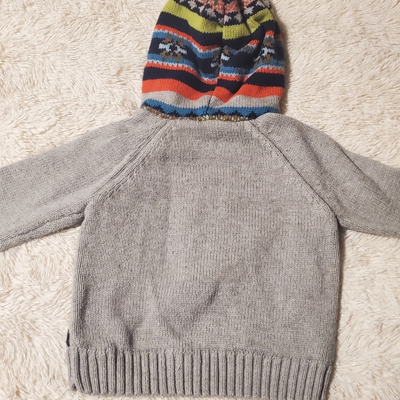 Gymboree Wool Style Zip Hoodie 12-18m - Picture 2 of 3